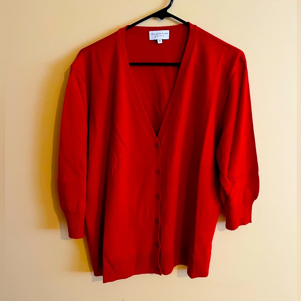 David Koma - Red - Wool Blend - Cardigan - Made for Clarins